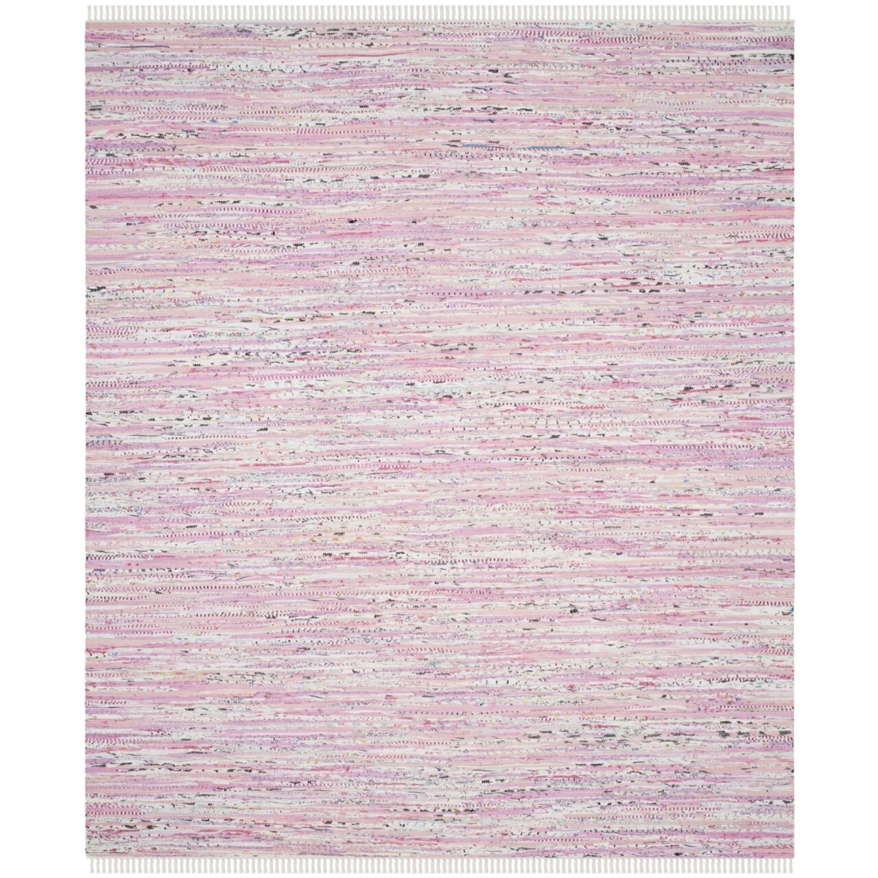 Safavieh Rag Rug Rar125E Handwoven Light Pink /Multi Rug Area Rug Carpet Shag